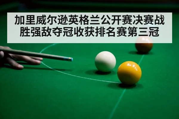 加里威尔逊英格兰公开赛决赛战胜强敌夺冠收获排名赛第三冠